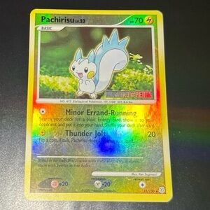 Pachirisu 35/130 Rare Burger King Promo Platinum Stamped- 2007 reverse HoloFoil
